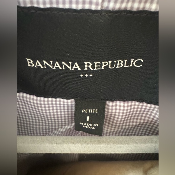 Women's Banana Republic Factory Trench Coat Tan Size Petit Large - Picture 4 of 5